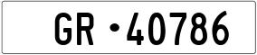 Trailer License Plate